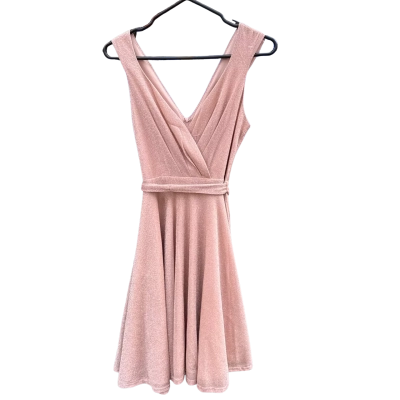 Sambara Womens  Size 10 Glittery Rose Gold Dress