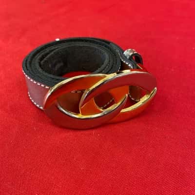 Evelyn Leather Silver/Gold Womens 90cm Belt 