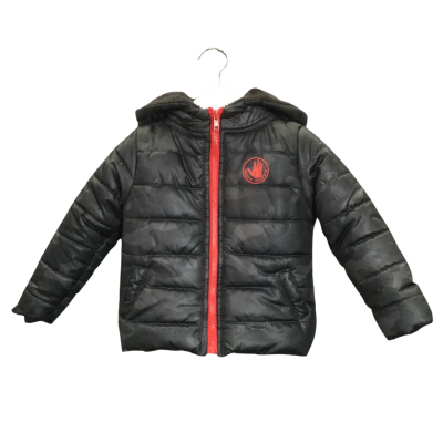 Body Glove Kids Size 2T Black & Red Hooded Puffer Jacket