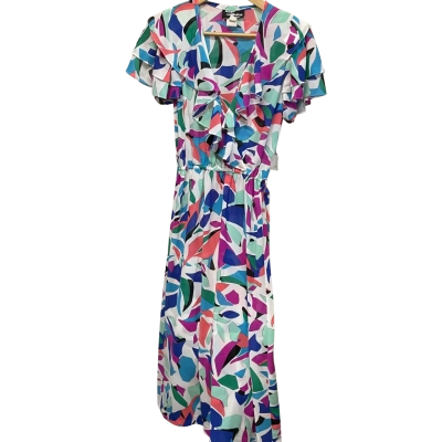  VINTAGE - Magic Collection by Marc Womens Size 8 Short Sleeve Dress  Multicoloured / Pattern  