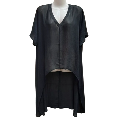 New With Tags PRETTY BASICS by TAKING SHAPE Size 14-16 Chiffon Ada Layering Top in Black 