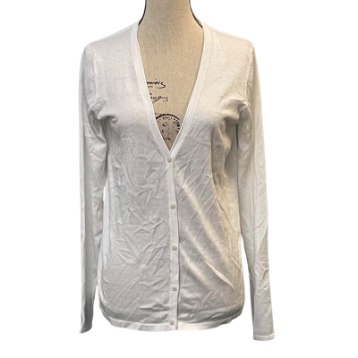 Esprit Womens Size M Button-down Cardigan White