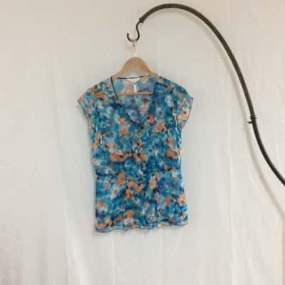 Veze Women's  Size S Floral Top Multicoloured 