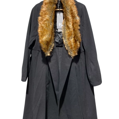 Taking Shape Womens  Size 12 Fur Coat / Winter Coat Black  / Brown 