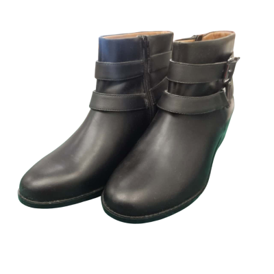 Vionic Black Buckle Boots Size 6UK