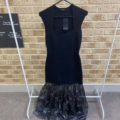Portmans Womens maxi black dress Size L 