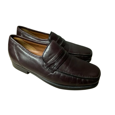 Florsheim Brown Leather Slip On Loafers Size 9.5