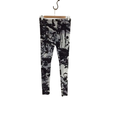 Gabriella Franttini Women's Size 10 Leggings Black  / Pattern / White 