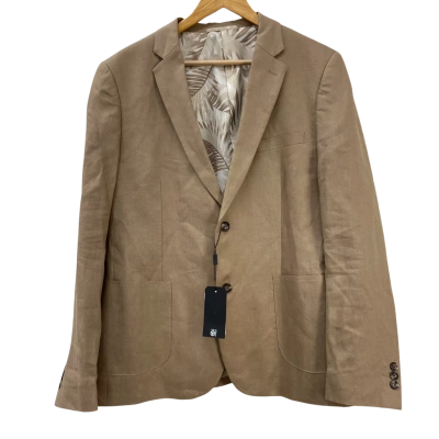 Brand New - Blaq - Mens 100% Pure Linen Blazer - Size XL - Brown (RRP $199.95)