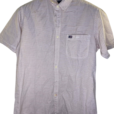 Arrow Mens  Shirt Size 39 Pink  / Striped / White 