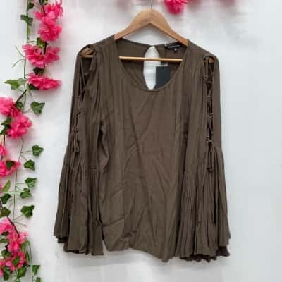 Portmans Womens Size 12 Blouse Green 