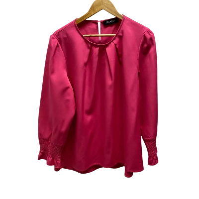 Serafina Womens Pink Top Size L 