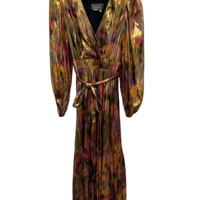 Anthropologie - Casulal Dress - Size M - Gold/Pink/Purple Dress. 