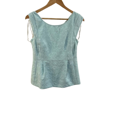 BNWT Laura Ashley Womens  Size 8 Blouse Blue 