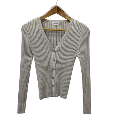 Calvin Klein Womens  Size M Cardigan Grey 