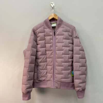 Kathmandu Womens Duckdown Size 16 Puffer Bomber Jacket Purple 
