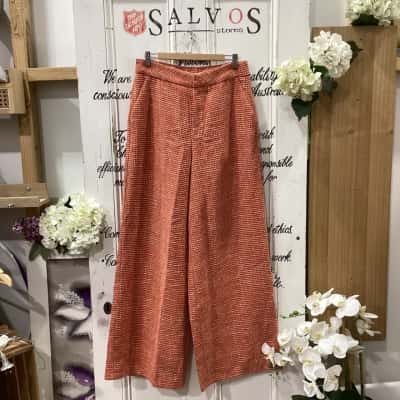Showpo Brand! THE ADELAIDE PANT! Womens  Size 14 Wide Leg Pants Burnt Orange 