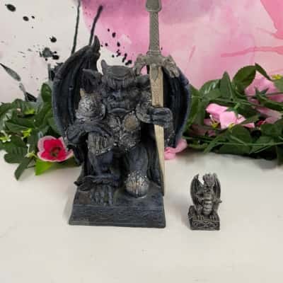 Dragon ceramic statues x2 
