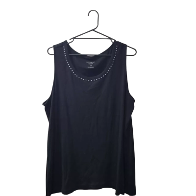 Autograph Women's Plus Size 24 Sleeveless Top in Black  