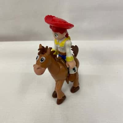 Vintage Lego Duplo Disney Pixar Toy Story Figure of Jessie with her Horse, Bullseye. 