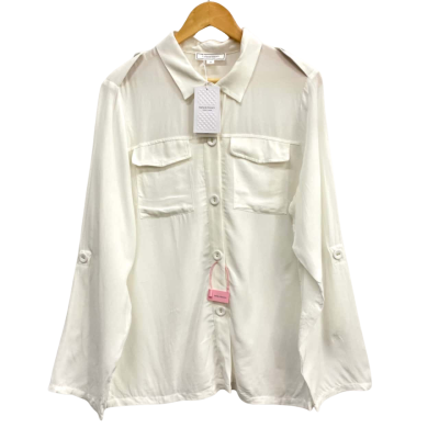 Belle & Bloom Cream Blouse Size M 