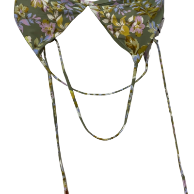  Womens  Size 14 Bikini Top Floral / Green 