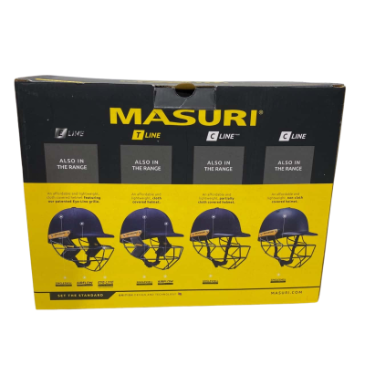 Masuri T Line Stainless Steel Cricket Batting Helmet - Navy