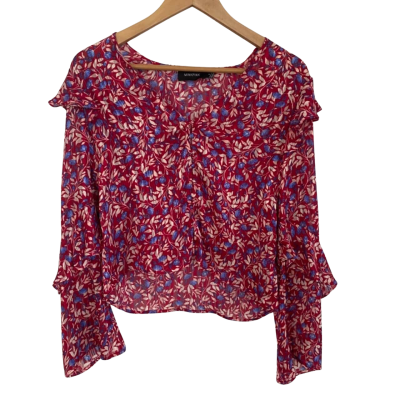 Minkpink Womens  Size S Floral Top Floral / Red 
