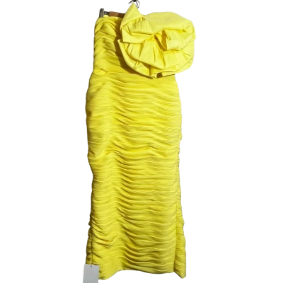 Rachel Gilbert Womens Size 16/5 Yellow Dress