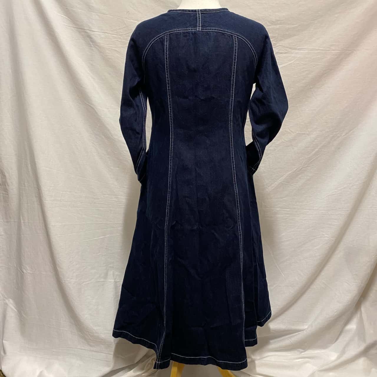 kowtow denim dress KowTow Womens Size XS Long Sleeve Denim Blue (s) - Used As New