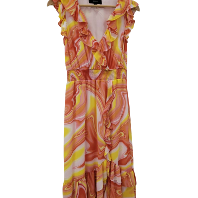 Basque Womens  Size 8 Sleeveless Dress  Multicoloured / Pink  / Red / White / Yellow 