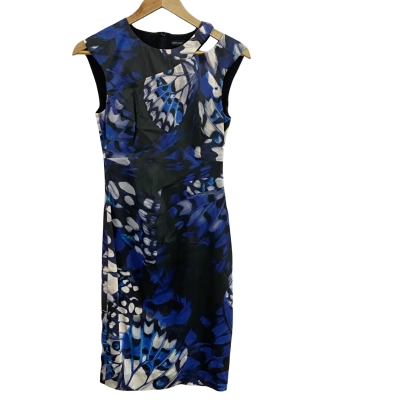 Karen Millen Womens  Size 10 Butterfly Print Pencil Dress 