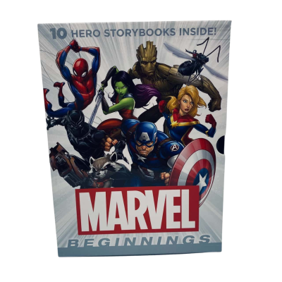 “Marvel Beginnings” — 10-book boxed set for young readers (Marvel superheroes)