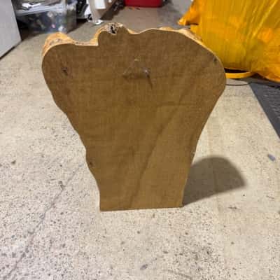 Polished Oak Mirror Statue 