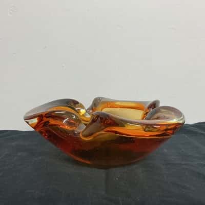 70s Vintage Glass Ashtray