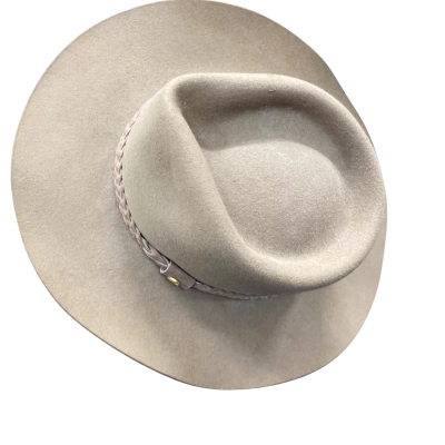 The Aussie Hat Co Mens  Size 7.5 fur felt Hat Beige 