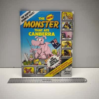 Vintage The New Monster That Ate Canberra Children's Book Michael Salmon Alexander Bunyip