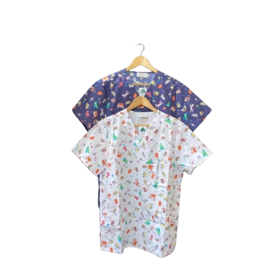 Koala Kids Scrubs Size S Multicoloured/Pattern/White BNWT