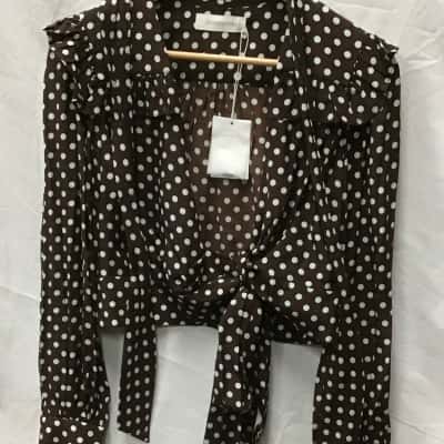 Zimmermann Women’s Espionage Wrap Top Size 2 