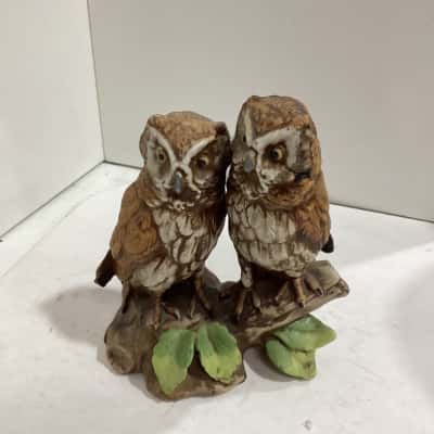 Vintage Ardco Porcelain figurine pairs of Owlon Branch