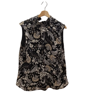 Liz Jordan Womens  Size 12 Black & Cream Top