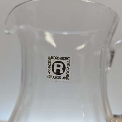 Rogaska Boris Kidric Glass Jug 