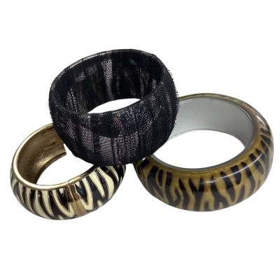 Set of 3 Chunky Bangles for the fashion Queen
