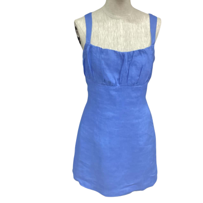 Nude Lucy Womens  Size L Mini Dress Blue 