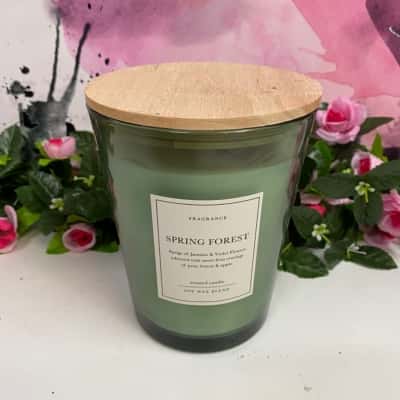 Brand new soy wax candle- spring Forest fragrance 