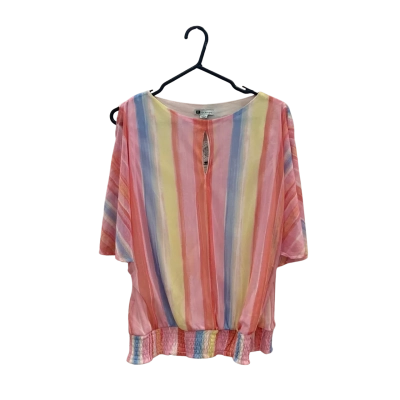 Rockmans Womens  Size S Colouful Yellow/Pink Top 