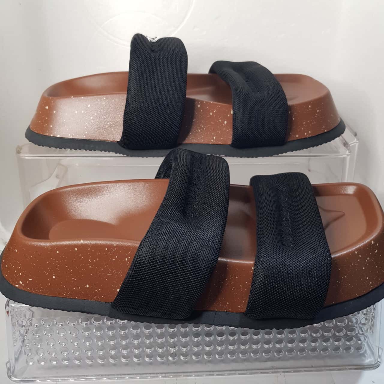 CD 26s Platform Sandal 65 White Black Beige Monogram Leather 636350 main image 1
