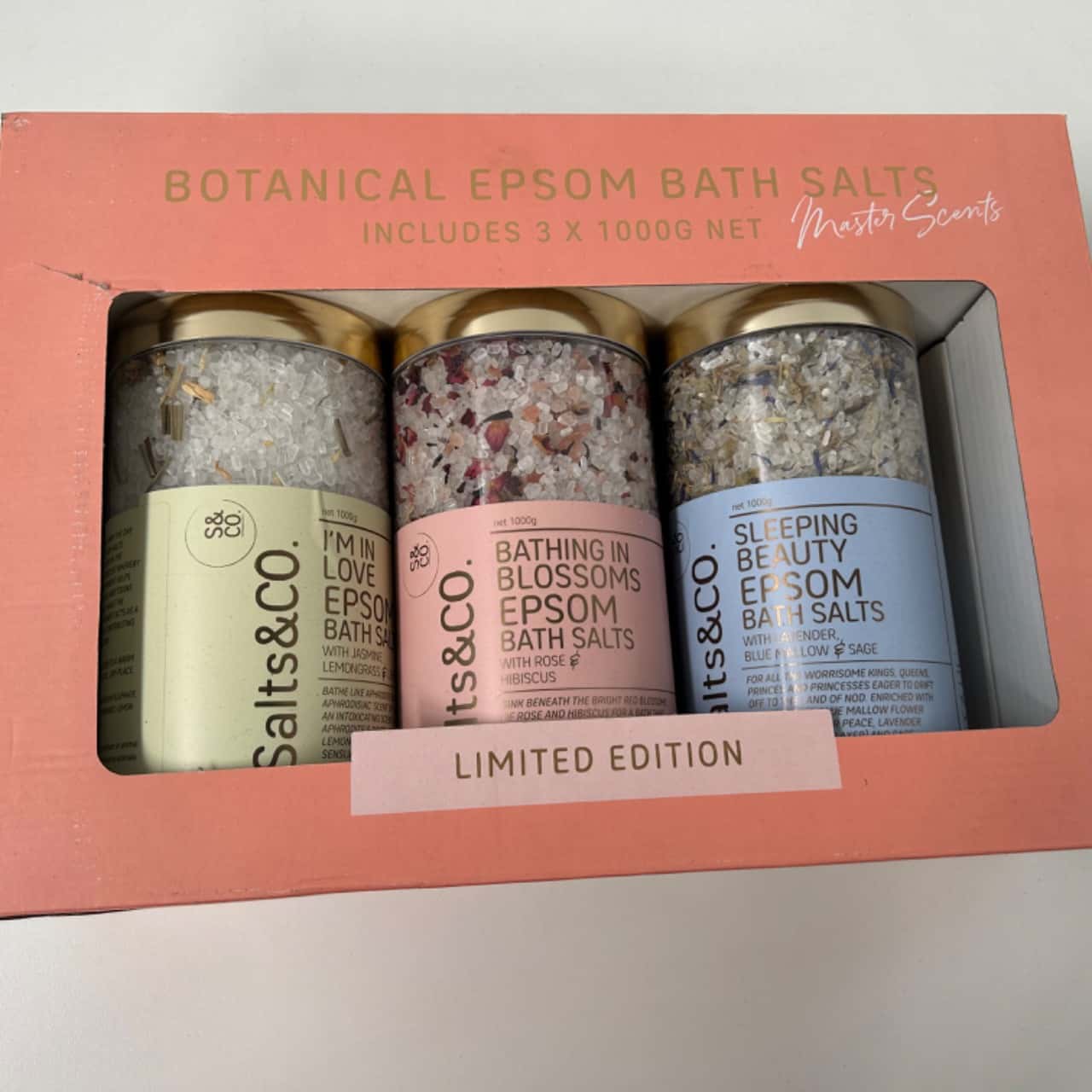 SALTS and CO Botanical Epsom Bath Salt Gift Pack 3 x 1kg(s)