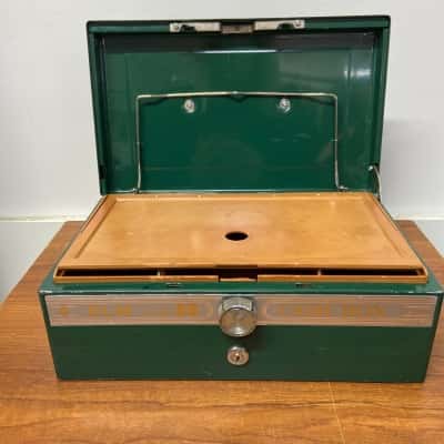 Dark Green Elm Type 30 Metal Cash Box