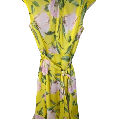 Anthea Crawford Womens  Dress Size 10 Floral / Pink  / Yellow 